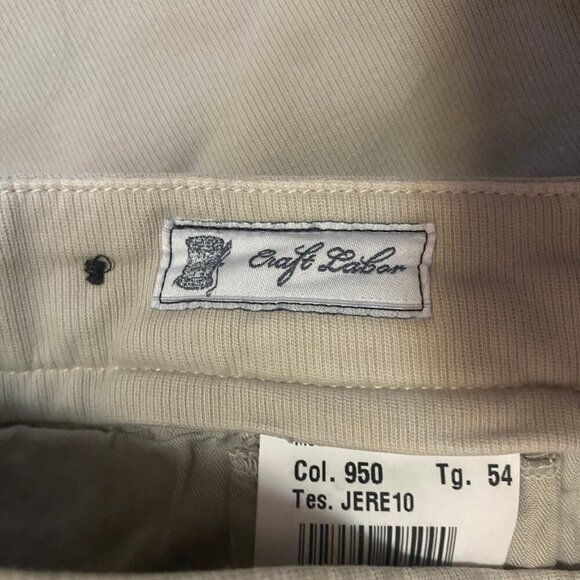 Mason’s Italy Torino Jersey Slim Fit Khaki Pants | Size 54 (XL/38W) - Picture 11 of 12